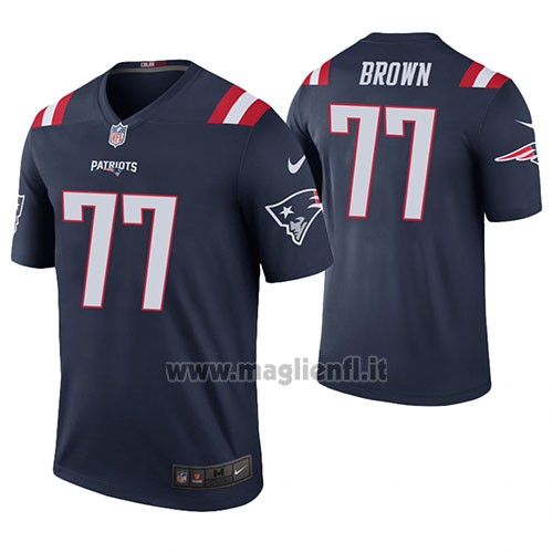 Maglia NFL Legend New England Patriots Trent Brown Blu Color Rush
